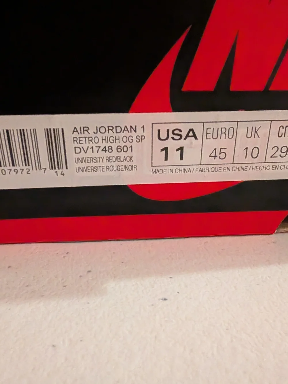 Jordan 1 Retro OG Men's Spider-Man Across The Universe